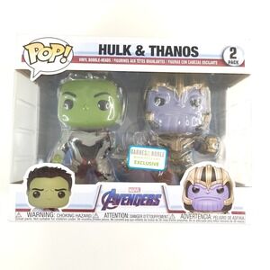 Funko‎ Pop! Marvel Avengers Endgame 2-Pack Hulk Thanos Barnes & Nobles Exclusiv